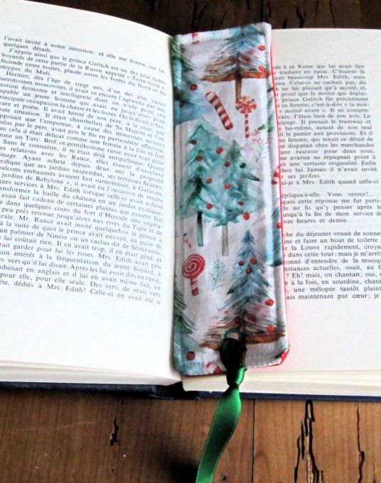 Marque-page en tissu- différents modèles