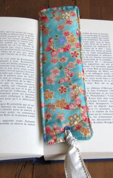 Marque-page - tissu à motif 