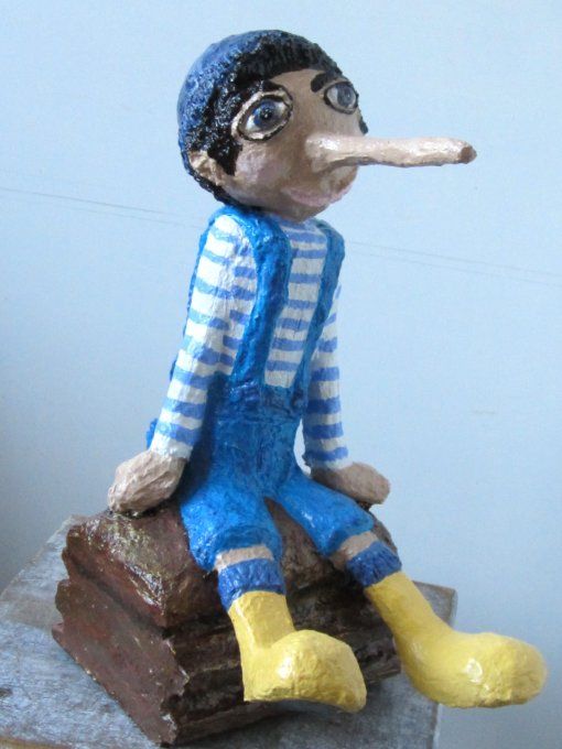 Moussaillon - sculpture en papier mâché, pièce unique