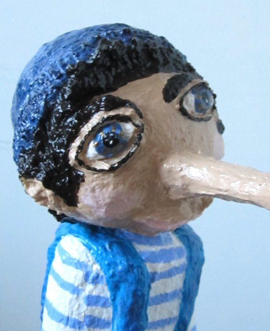 Moussaillon - sculpture en papier mâché, pièce unique