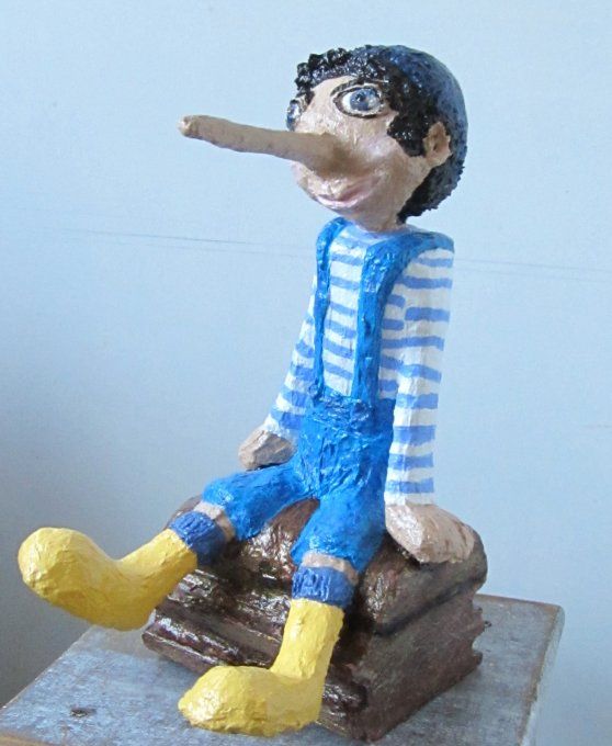 Moussaillon - sculpture en papier mâché, pièce unique