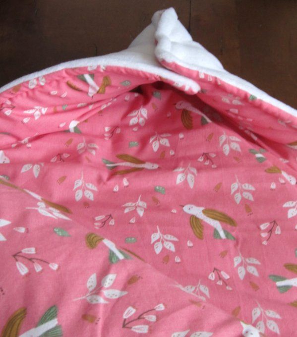 Nid d'ange matelassé polaire blanc/coton à motif - taille naissance/3 mois - 4 motifs au choix