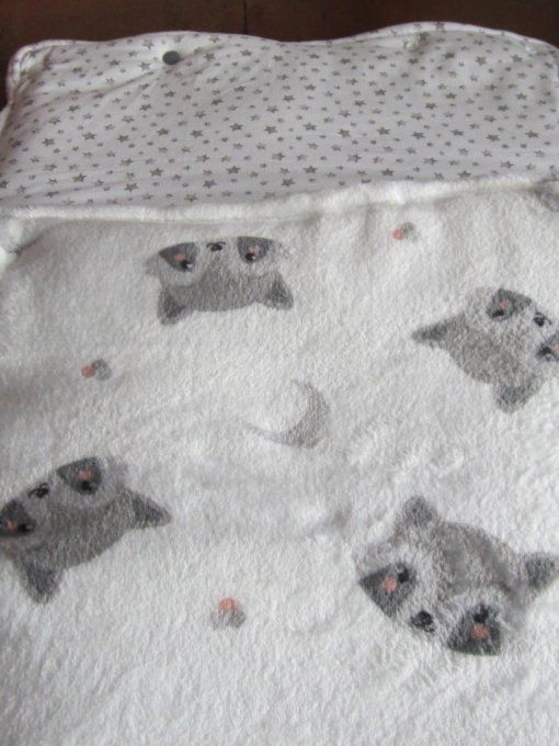Nid d'ange matelassé polaire avec motif/ coton- taille naissance/3 mois - 2 modèles au choix
