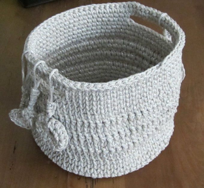 Panier fait main au crochet