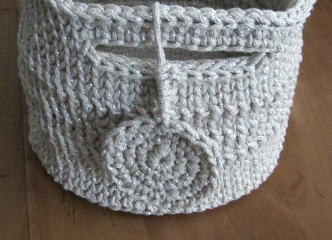 Panier fait main au crochet