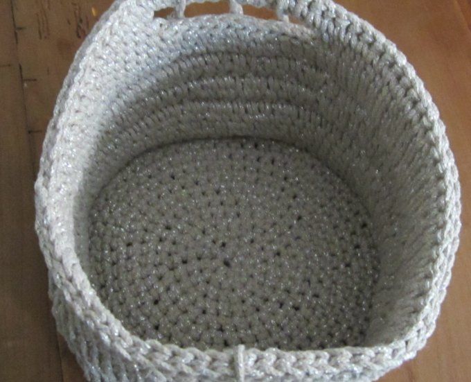 Panier fait main au crochet