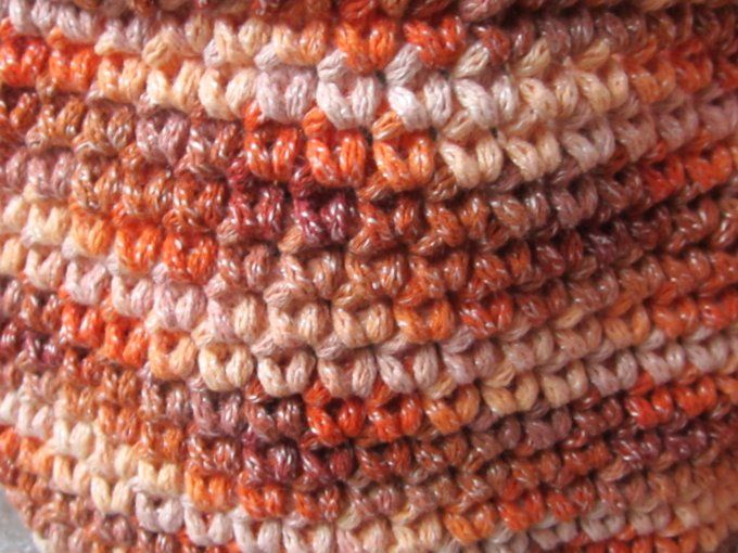 Ensemble de 2 corbeilles multicolores - L et M - 3 motifs  - Collection Terre d'automne