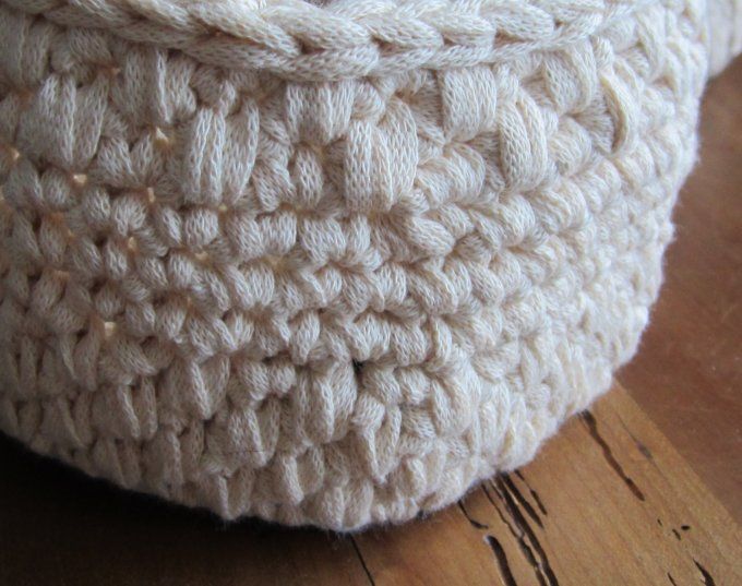 paniers au crochet, 3 tailles différentes