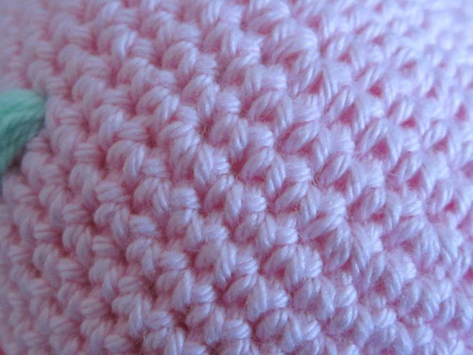 Doudou Pieuvre rose, faite main au crochet