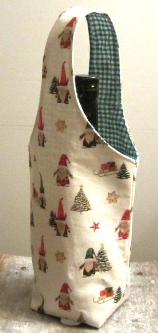 Porte-bouteille en tissu - 4 motifs