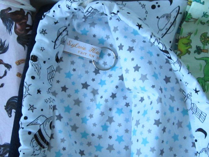 sac à dos avec cordon coulissant / sac de sport - taille M - différents motifs - option prénom brodé