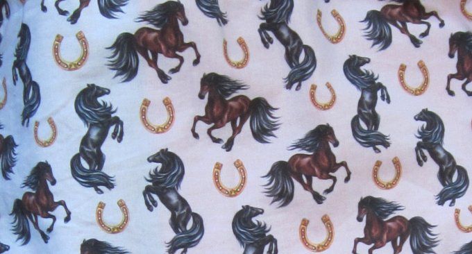 Sac à dos avec cordon coulissant  - taille M - coton à motifs