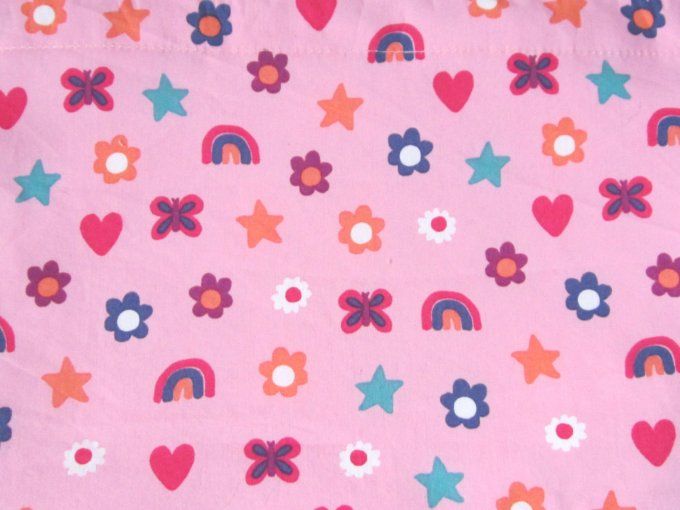 sac à dos à cordon coulissant - taille S- coton à motifs