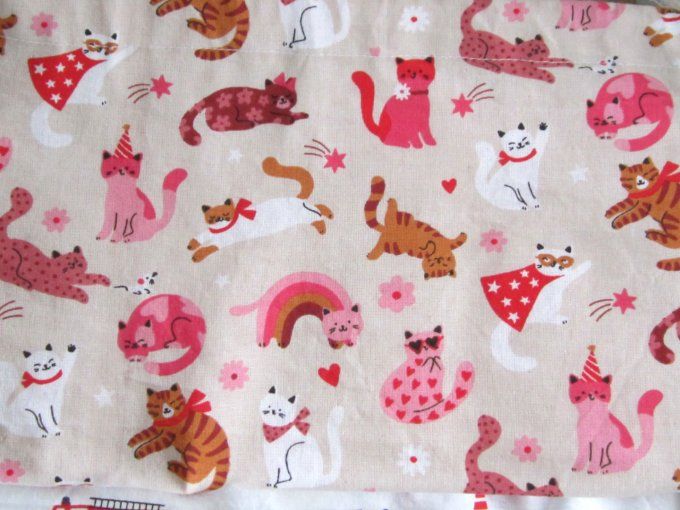 sac à dos à cordon coulissant - taille S- coton à motifs