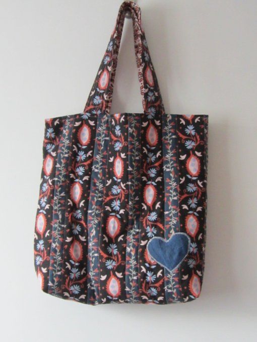 Tote Bag Jaipur - coton indien matelassé