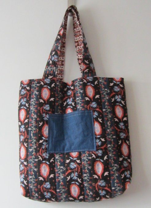 Tote Bag Jaipur - coton indien matelassé