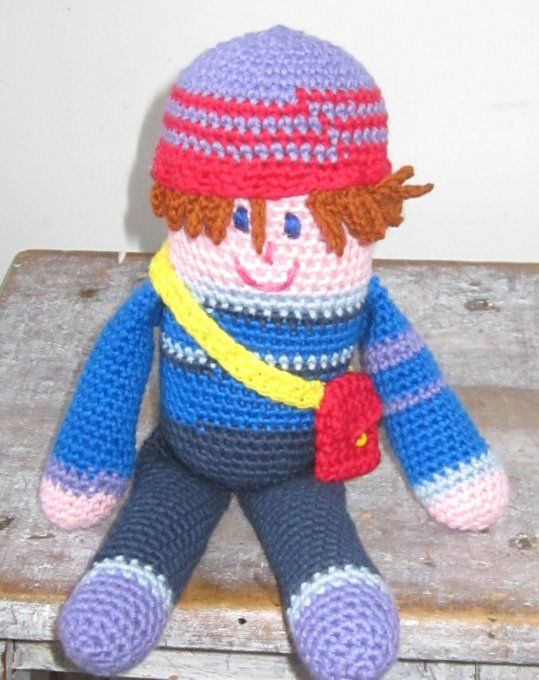 Séraphin - personnage choupinou crocheté, pièce unique