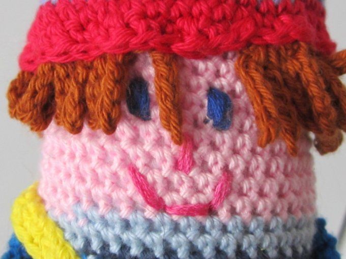 Séraphin - personnage choupinou crocheté, pièce unique