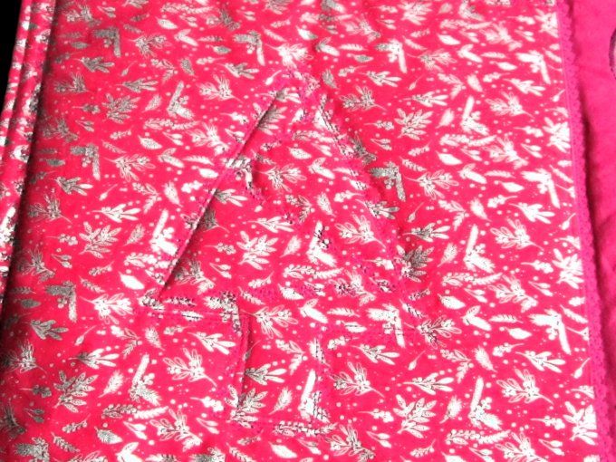 Sets de table matelassés pour les fêtes - rouges et or