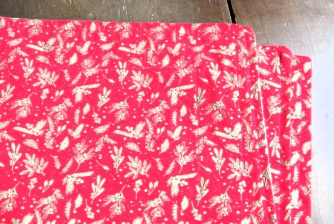 Sets de table pour les fêtes -rouge et or