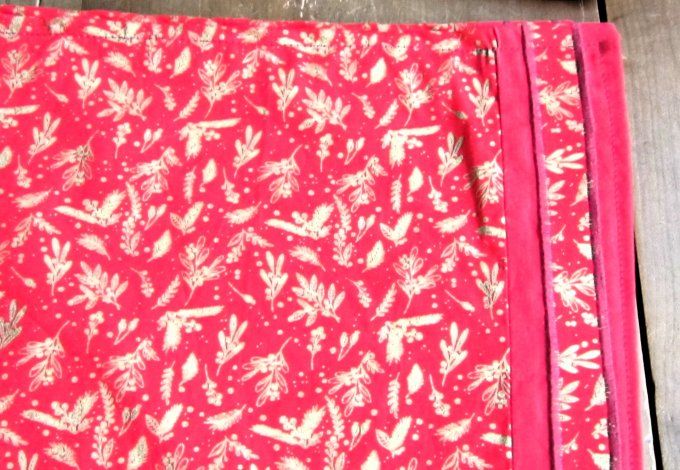 Sets de table pour les fêtes -rouge et or